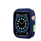 Case Funda Premium De Silicona + Mica Para Apple Watch