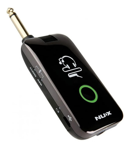 Nux Mp-2 Mighty Plug Mp2 Amplificador Con Efectos P/ Celular Color Negro