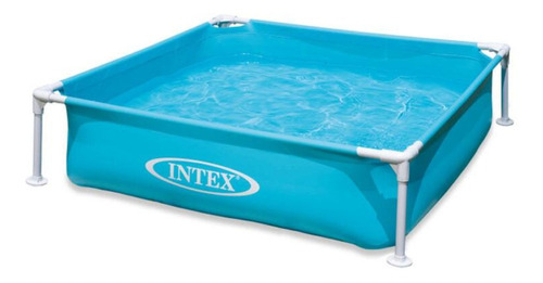 Pileta Estructural Cuadrada Intex 57173 Con Capacidad De 337 Litros De 122cm De Largo X 122cm De Ancho De 1.22m De Diámetro  Azul