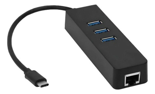 Cabo Adaptador Tipo-c X Rj45 Gigabit Com Hub Usb 3.0