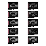 Pack 10 Memorias Micro Sd Kingston Canvas Select Plus 64gb