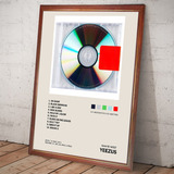 Kanye West Poster Album Yeezus En Cuadro Listo Para Colgar