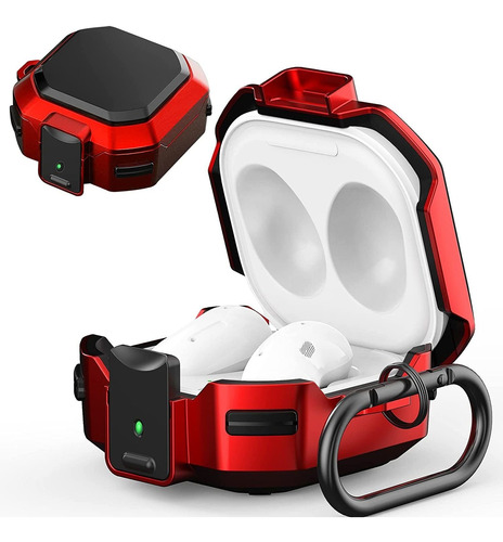 Funda Con Security Lock Para Galaxy Buds 2 /pro /live (rojo)