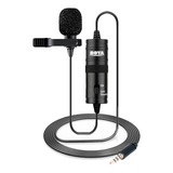 Microfone Lapela Boya By-m1 3.5mm Plug Play Preto + Brinde