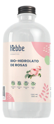 Agua De Rosas Tonico Facial Hidratante Y Nutritivo Hidrolato Hebbe Puro Balanceador De Ph Tipo De Piel Madura 1 L