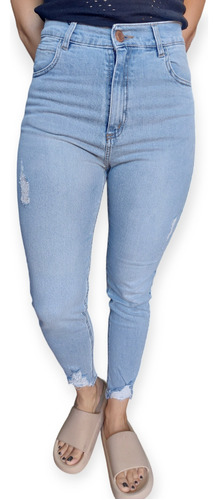 Jeans Mujer Sisa Darwin Chupin Elastizado Tiro Alto