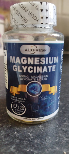 Glicinato De Magnesio  120 Cápsulas 