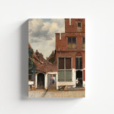 Cuadro Decorativo Canvas 25*30cm Arte Vermeer Pequeña Calle