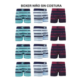 Bóxer Niño Seamless Eyelit Junior Art. 4650 (pack X 4)