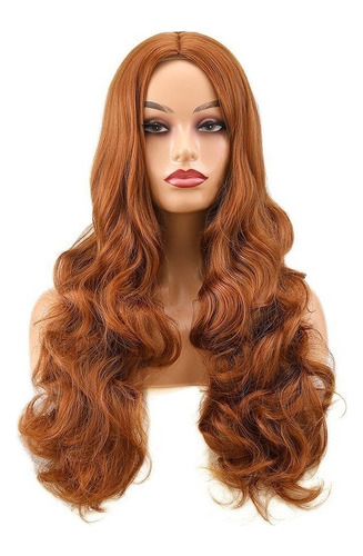 Peruca Lace Fibra Futura Idêntica Cabelo Natural Ruiva