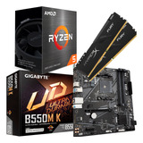 Kit Amd Ryzen 5 5600gt  + Gigabyte B550m -k  + 32 Gb 3200