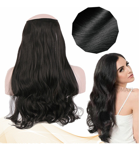 55cm Extensiones De Cabello Pelo Postizo Cabello Lavable