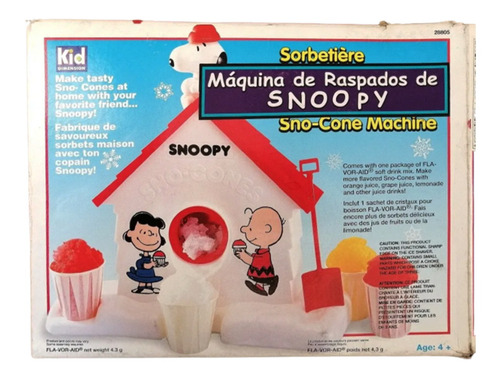 Máquina De Raspados Sorbetiere Snoopy Sno Cone Machine 1985