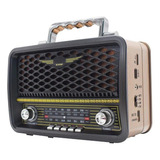 Radio Bluetooth Inalámbrica Portátil Retro, Fm Am Sw