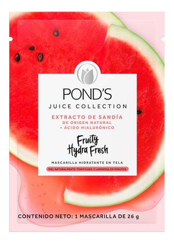 Mascarilla Hidratante En Tela Pond's Juice Collection 26g Tipo De Piel Mixta