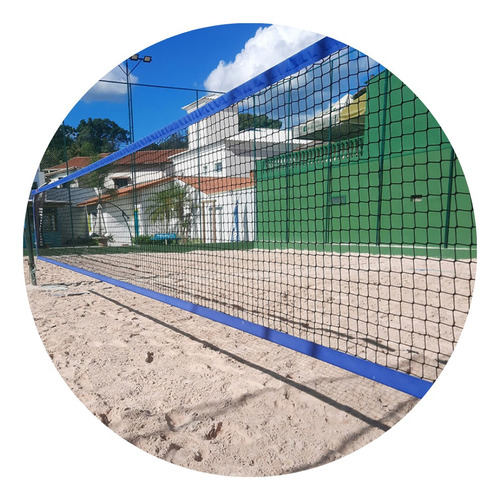 Rede Beach Tennis Oficial Com 4 Faixas Med: 1,00 X 8,20m Azl