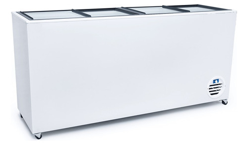 Freezer Dual Horizontal Teora Fh800tv 810 Lts Tapa Vidrio Color Blanco