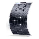 Topunive Panel Solar Flexible De 100 W, 12 V, 9bb, Celda Mon