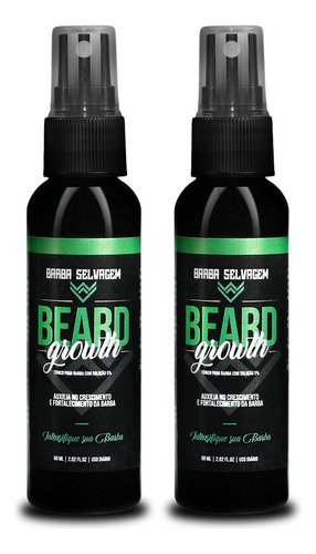 2 - Crescimento De Barba E Cabelo Beard Growth 60ml Original