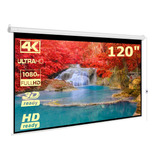 Pantalla Para Proyector Electrica, 120'' Pulgadas, Hd 16:9 Alta Definicion, 4k Hd 3d Ready (3.05 Metros)