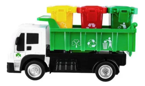 Brinquedo Caminhão Coletor De Lixo Carro Controle Remoto Luz