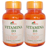 2x Vitamina D3 120 Caps Vegetales 800ui Fuente Vital