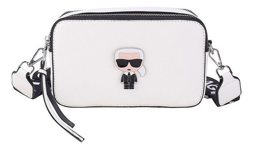 2024 Negro Bolso Bandolera De Cuero Karl Lagerfeld Nuevo