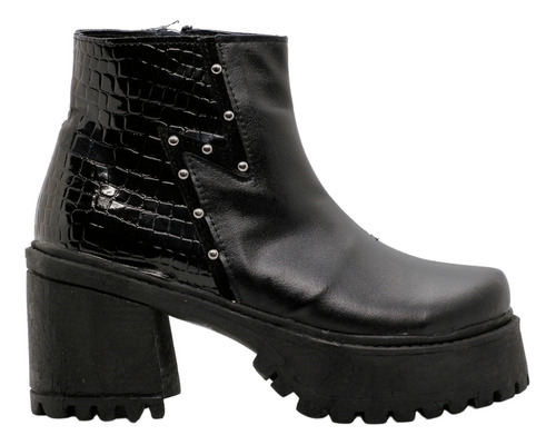 Botineta Botas Altos Taco Mujer Plataforma Rayo Bym Shoes