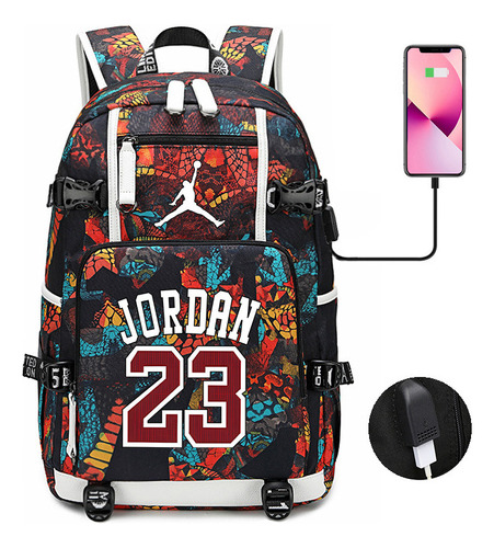 Mochila Transborder Direct Supply Basketball Star Usb Comp