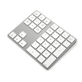 Teclado Numérico Inalámbrico De Aluminio 34 Bt Tecla