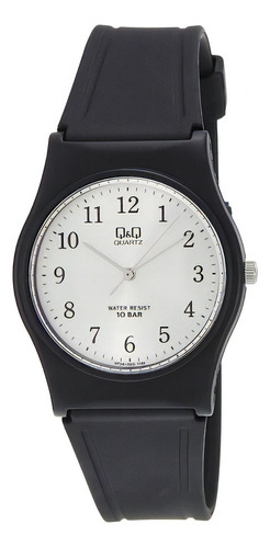 Reloj Q&q Qyq Vp34j020y Deportivo Silicona Hombre + Estuche Color De La Correa Negro