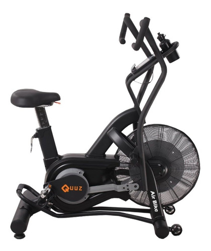 Bicicleta Fija Quuz Air Bike Airbike Color Negro Y Gris