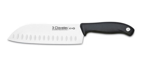 Cuchillo 3 Claveles Santoku 18 Cm Evo Acero Inoxidable 1356
