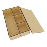 Porta Botellasvino Caja Madera Mdf Divisiones Regalo Art3042