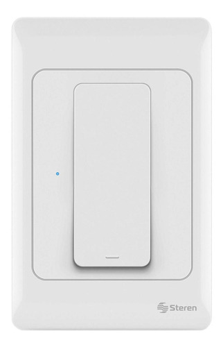 Swiche Sencillo Inalambrico Wi-fi Steren (shome-115) Color Blanco Corriente Nominal 10 A Voltaje Nominal 110v