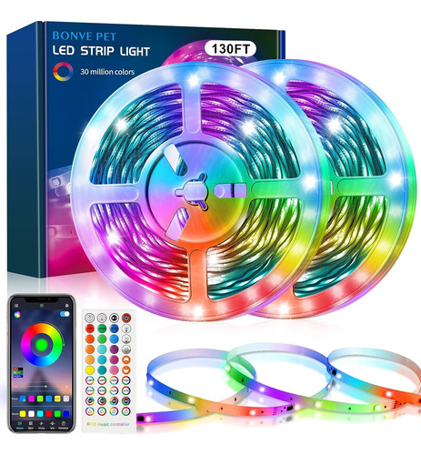 Cinta De Luz Led Rgb 39 Metros Tira Led Control Bluetooth