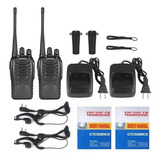 Kit De Radio Transmisor Walkie Baofeng Incluye Manos Libres