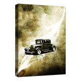 Cuadro Decorativo Canvas Poster Retro Coches Vintage Color Poster Retro Coches Vintage 13 Armazón Natural