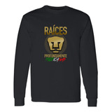 Playera Pumas Unam Manga Larga Hombre Raíces