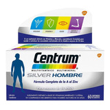 Centrum Silver Hombre +50 Años Vitaminas Y Minerales 60 Comp