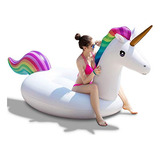 Jasonwell Flotador De Piscina De Unicornio Inflable Gigante 