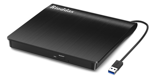 Rioddas Unidad Externa De Cd/dvd Para Portátil Usb 3.0 Rep.