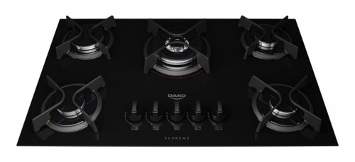 Cooktop Dako Supreme A Gás 5 Bocas Automático E Tripla Chama