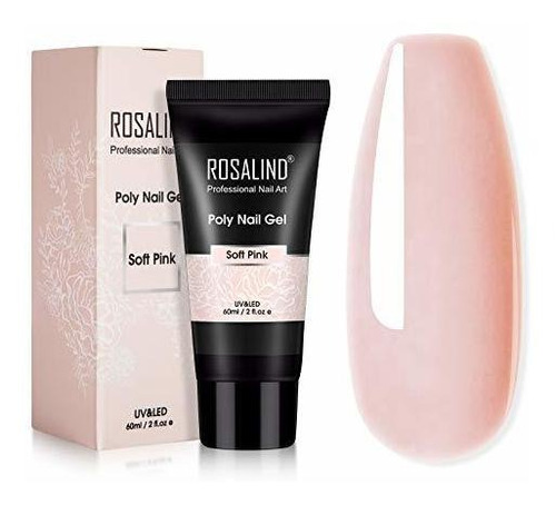 Solución Para Engrosar La Rosalind 60ml Soft Pink Poly Exten