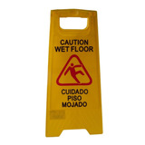 Cartel Piso Mojado Tipo Carpa Wet Floor Pvc Alto Impacto  