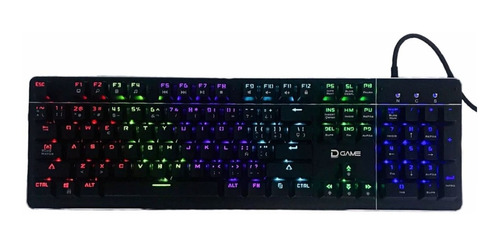 Teclado Mecanico Gamer Retroiluminado  Rgb  Antighosting