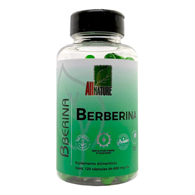 Berberina All Nature 120 Cápsulas De 600mg Sabor Sin Sabor | Envío gratis
