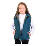 Chaleco Niño Impermeable Con Capucha Y Polar Abrigo Gross