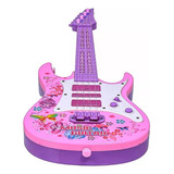 Guitarra Infantil Premium Led E Som Instrumento Criança
