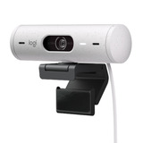 Cámara Web Full Hd Logitech Brio 500 / Rightlight 4, Blanco